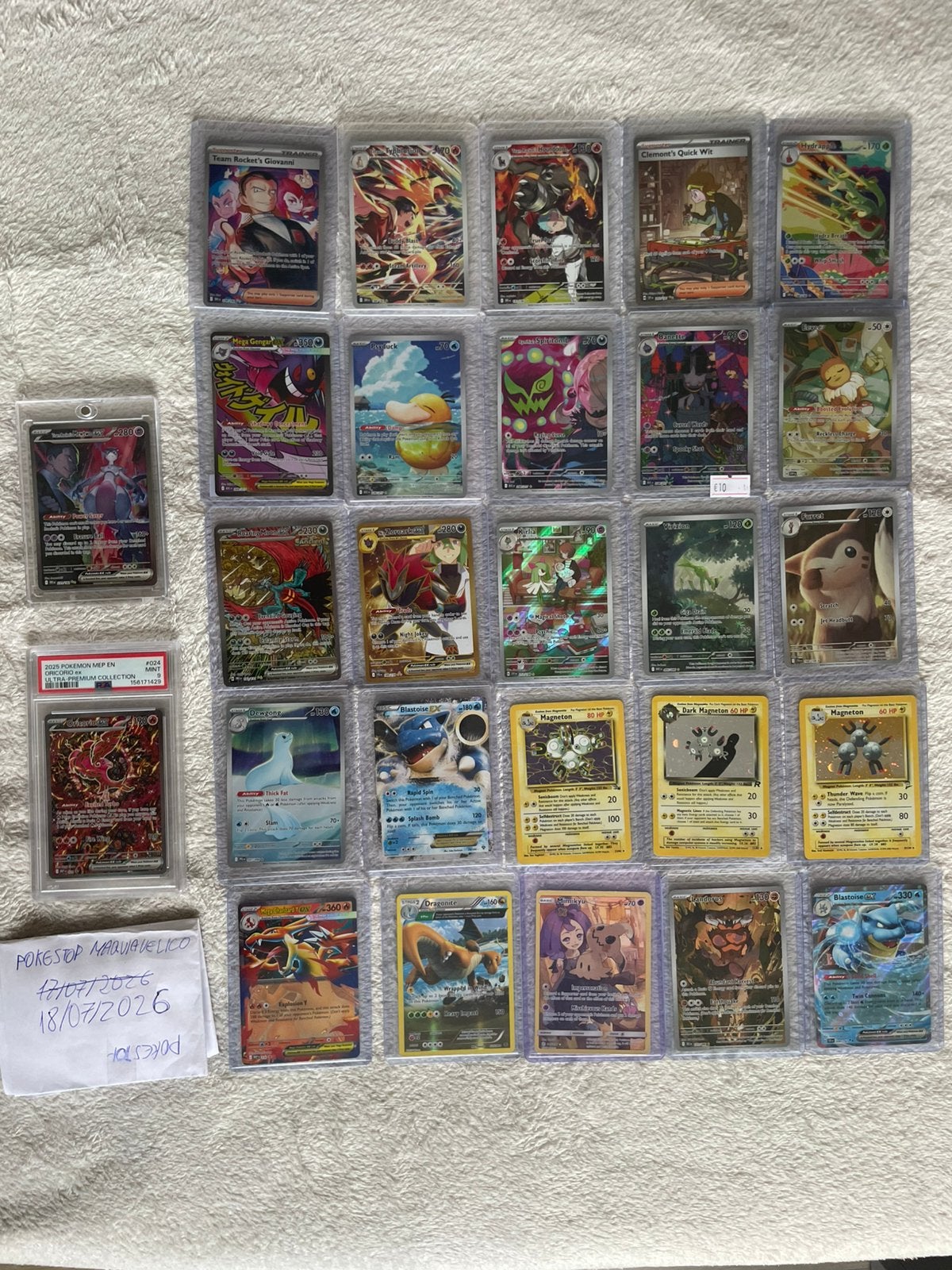 Pokemon Kaarten, Hobby en Vrije tijd, Ophalen of Verzenden, Zo goed als nieuw, Meerdere kaarten, Foil