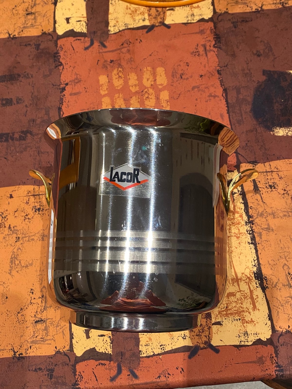 Lacor champagnekoeler / ijsemmer – inox 18/10, Inox, Gebruikt, Overige typen, Met handvatten