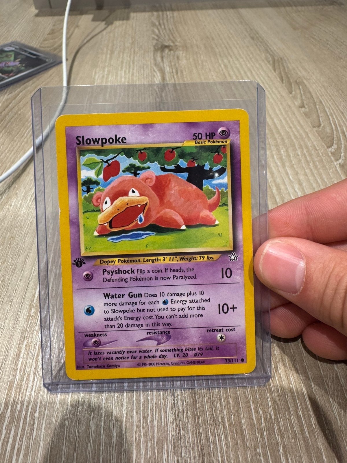 Slowpoke [1st Edition] #73 Pokemon Neo Genesis, Ophalen of Verzenden, Zo goed als nieuw