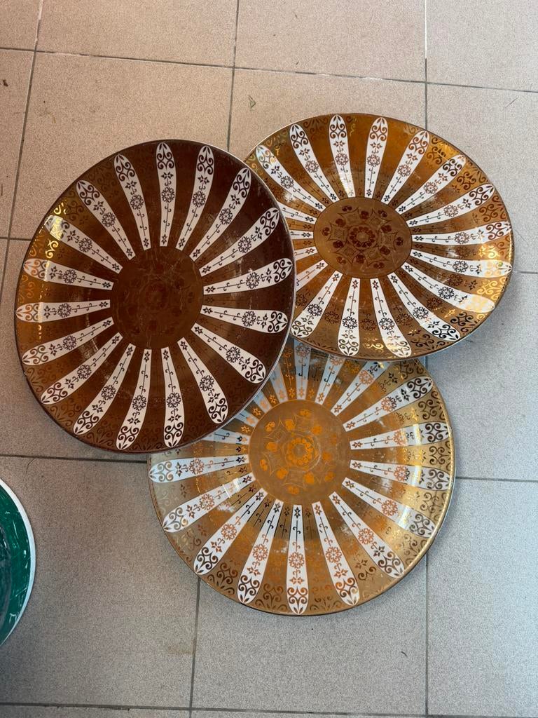 12 borden van 40 cm, Huis en Inrichting, Ophalen, Gebruikt