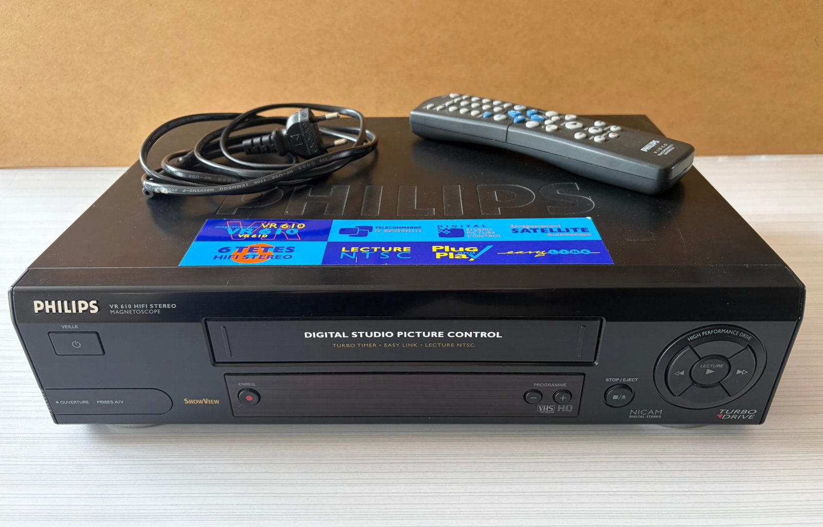 Lecteur vidéo Philips NTSC, Enlèvement, Utilisé