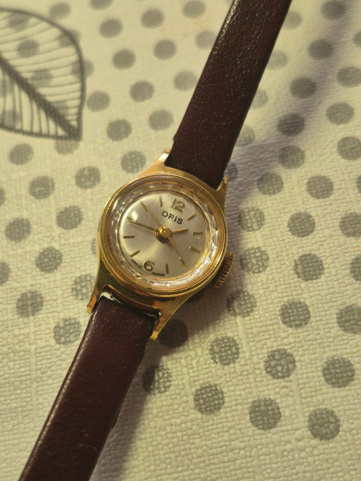 Montre dame vintage ORIS Swiss Made - Plaqué Or 10 Microns, Montre-bracelet, Enlèvement ou Envoi, Or, 1960 ou plus tard
