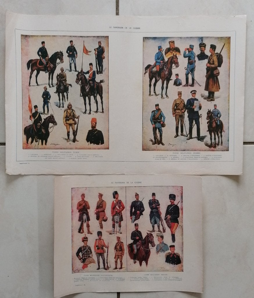 Affiches militaire types combattants WW1, Collections, Envoi, Autres, Photo ou Poster