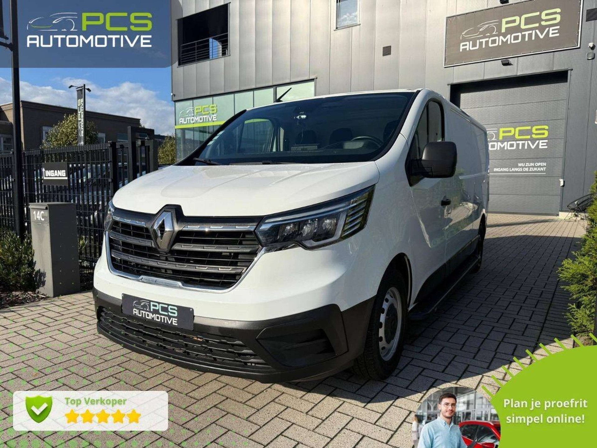 Renault Trafic 2.0 Diesel / 16.000 km / L1H1 / 1e Eigenaar /, Stof, Gebruikt, 4 cilinders, Wit