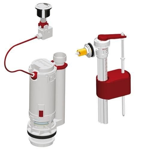 Mécanisme chasse d'eau universel avec flotteur (NEUF), Bricolage & Construction, Sanitaire, Enlèvement ou Envoi, Neuf, Inox, Autres types
