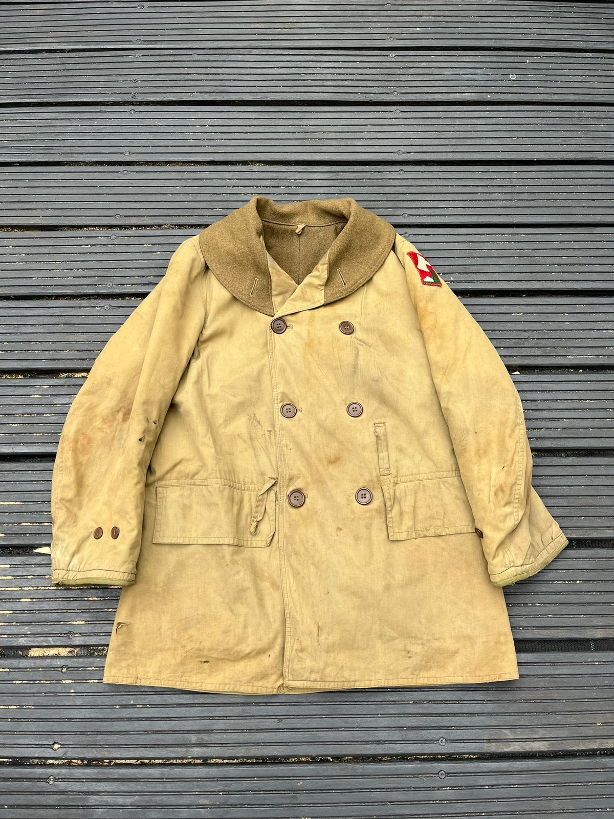 Votre manteau Wo2 70th Infantry Mackinaw, Enlèvement, Armée de terre, Vêtements ou Chaussures