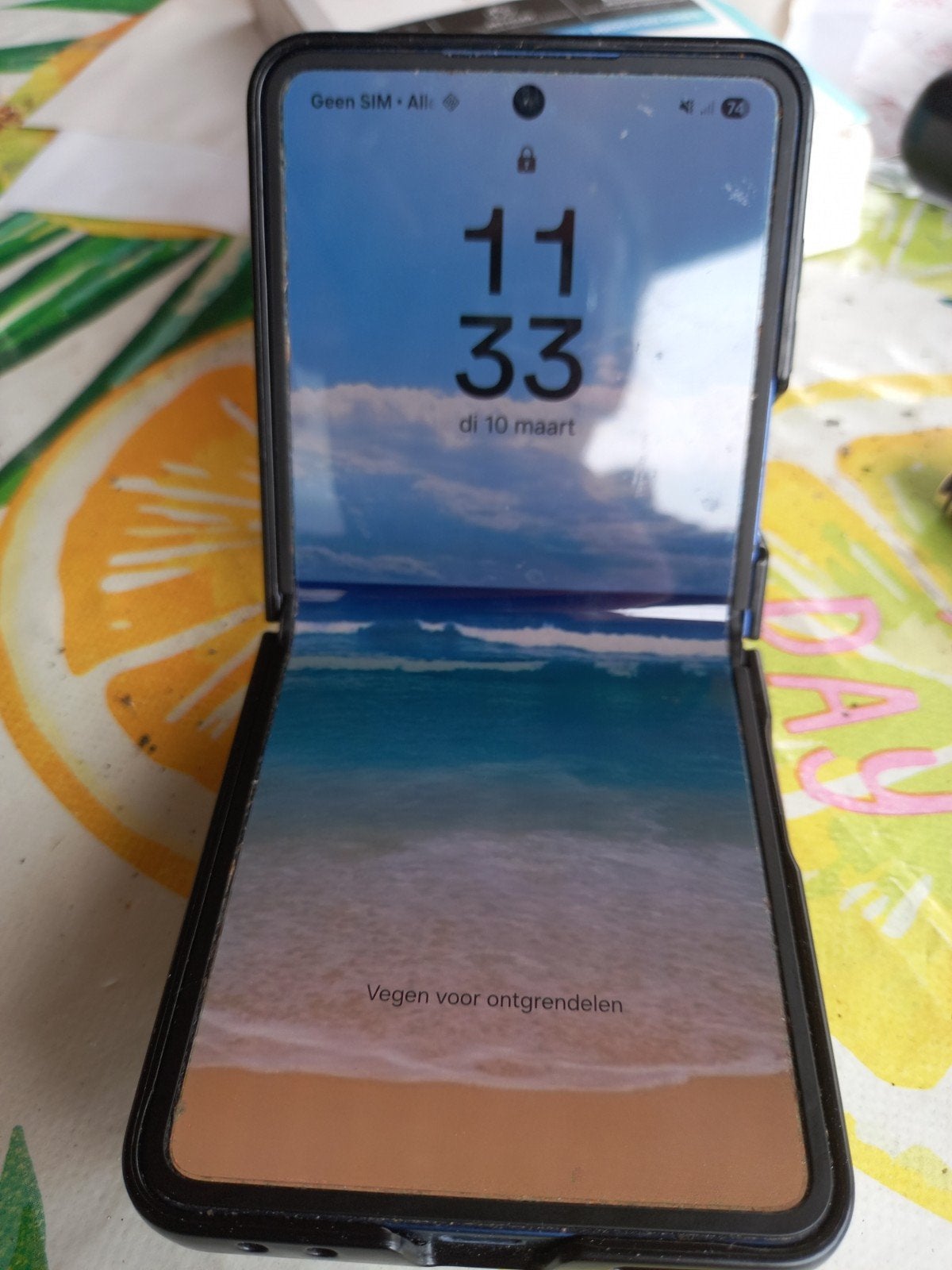 Proximus Samsung Galaxy Z Flip7, Telecommunicatie, Blauw, Touchscreen, Nieuw, Ophalen of Verzenden