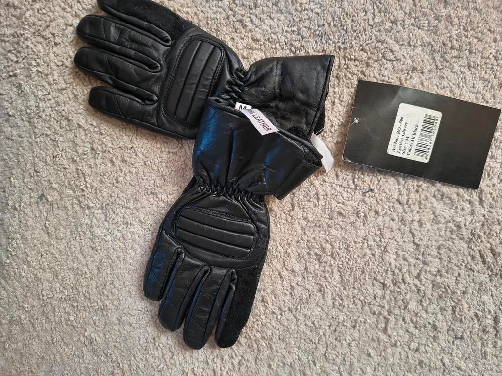 Lederen motorhandschoenen medium, Motoren, Kleding | Motorkleding, Ophalen, Nieuw met kaartje, Handschoenen
