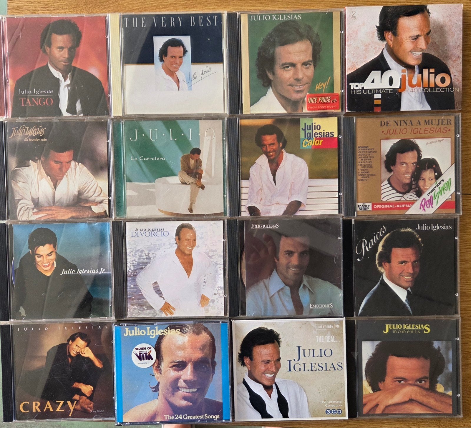 lot Julio Iglesias cd's, Cd's en Dvd's, Vinyl | Country en Western, Ophalen of Verzenden
