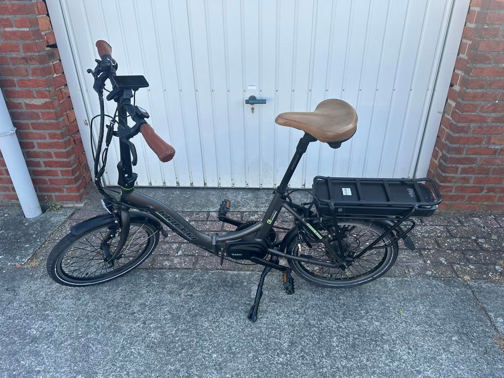 Elektrische plooifiets middenmotor, Ophalen, Zo goed als nieuw