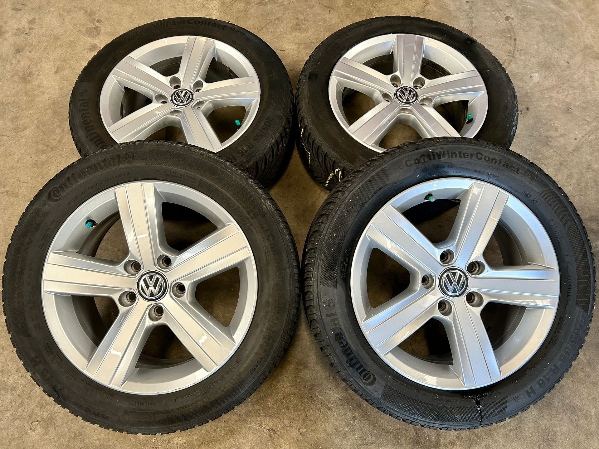 ✅ Diversen velgen + winterbanden Volkswagen Golf | Caddy, Auto-onderdelen, Gebruikt, 15 inch, -, -