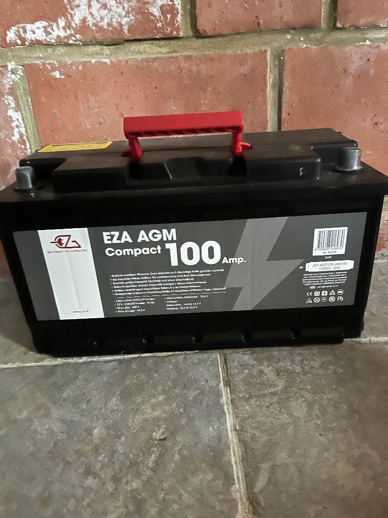 EZA AGM 100 ampère batterij, Auto-onderdelen, Ophalen, Nieuw