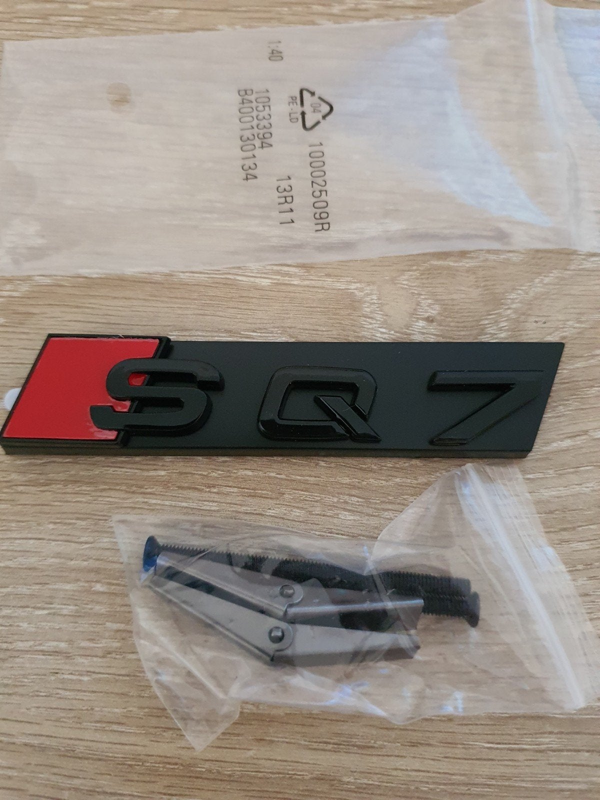 SQ7 grill logo, Voor, Nieuw, Bumper, Audi