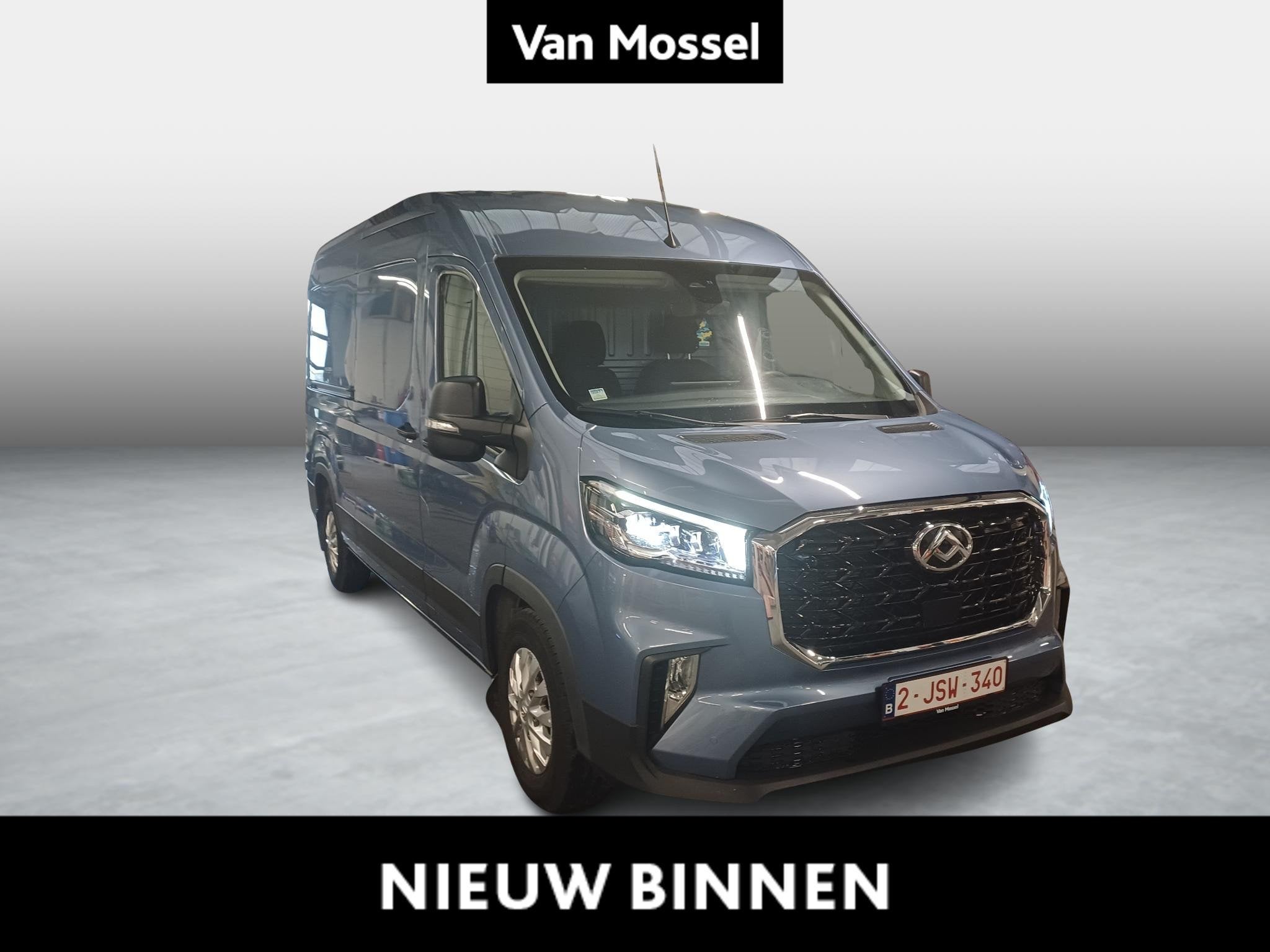 Maxus Deliver 9 Luxury, Auto's, Stof, Gebruikt, Overige modellen, Blauw