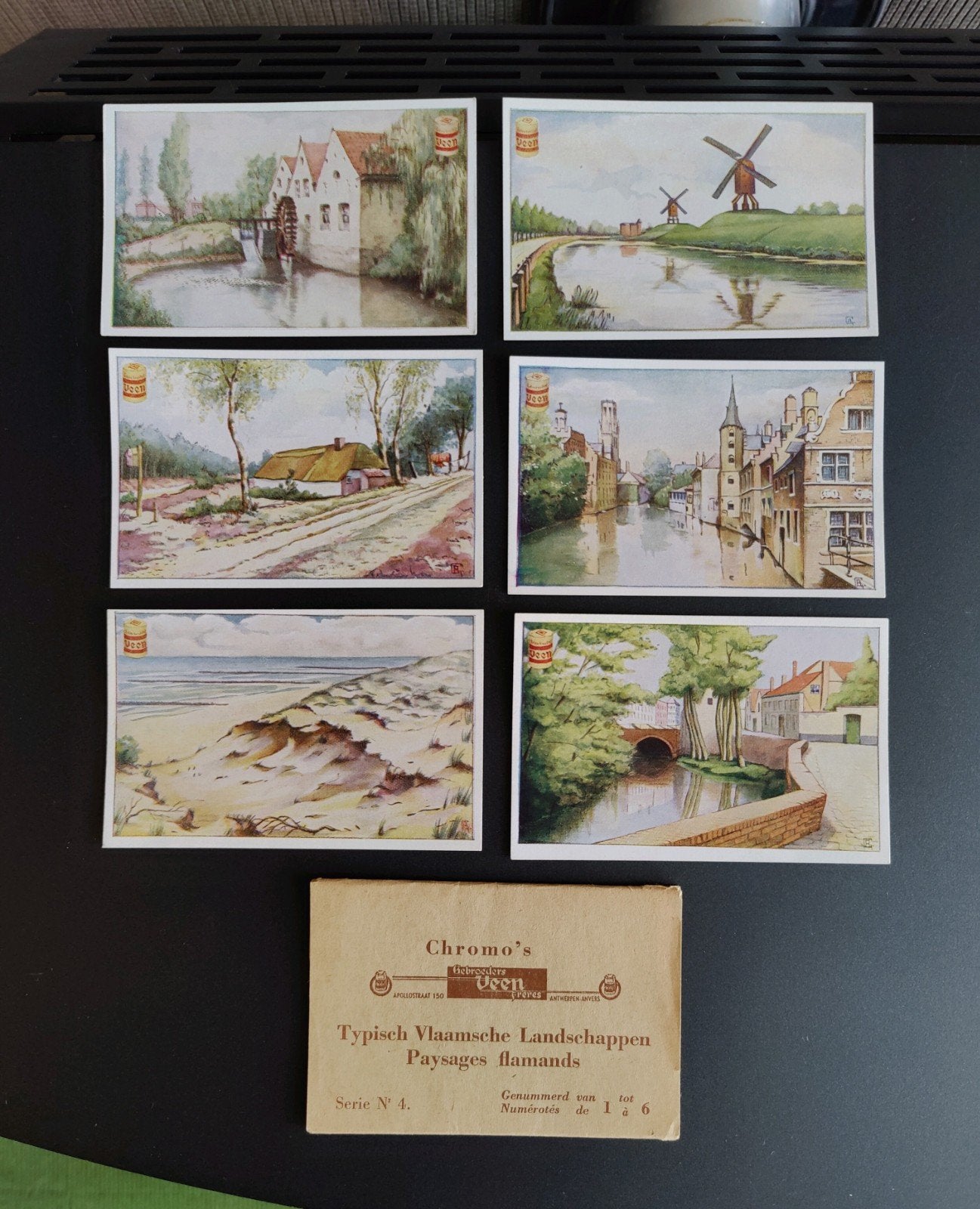 Chromo gebroeders Veen typisch Vlaamsche landschappen nr 6, Collections, Envoi, Neuf, Nature, Gravure