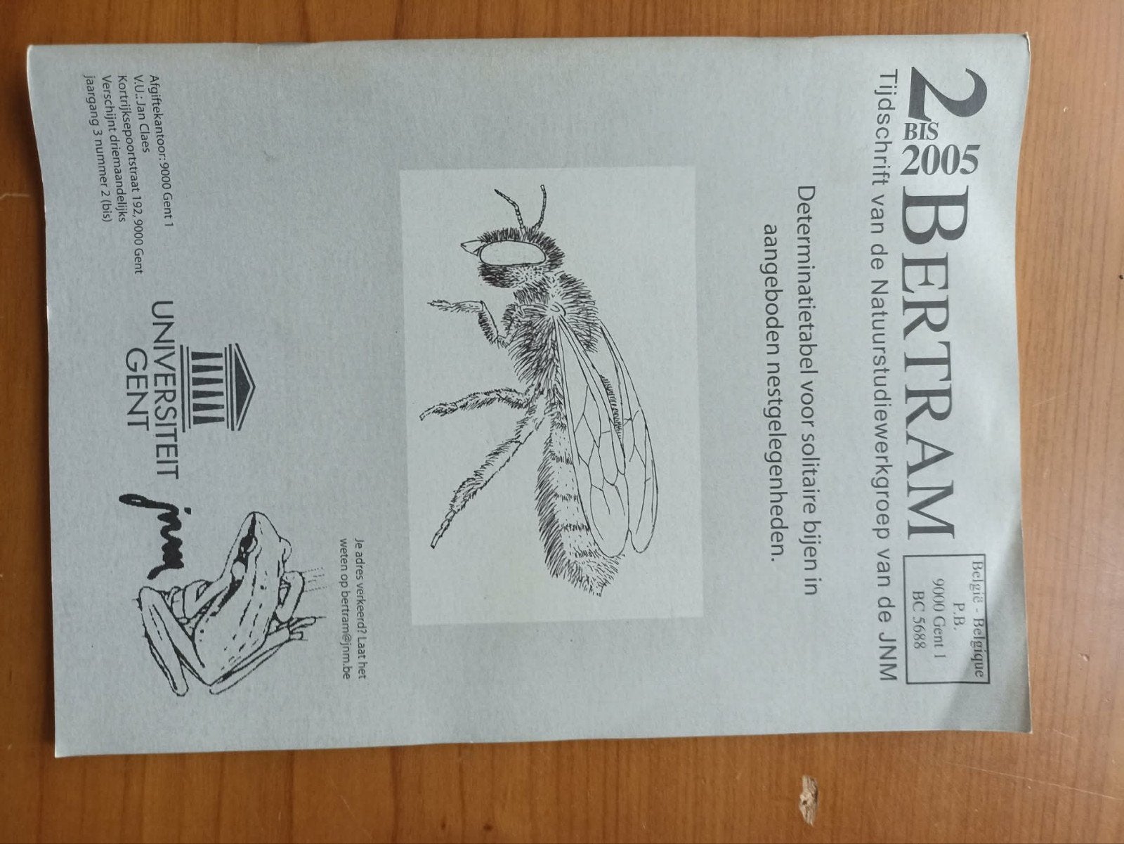 determinatietabel solitaire bijen, Boeken, Ophalen of Verzenden