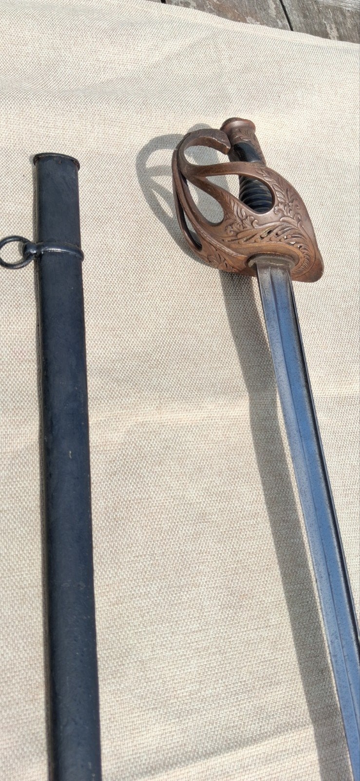 Franse sabel officier Cavalerie M1896, Ophalen of Verzenden, Landmacht, Zwaard of Sabel
