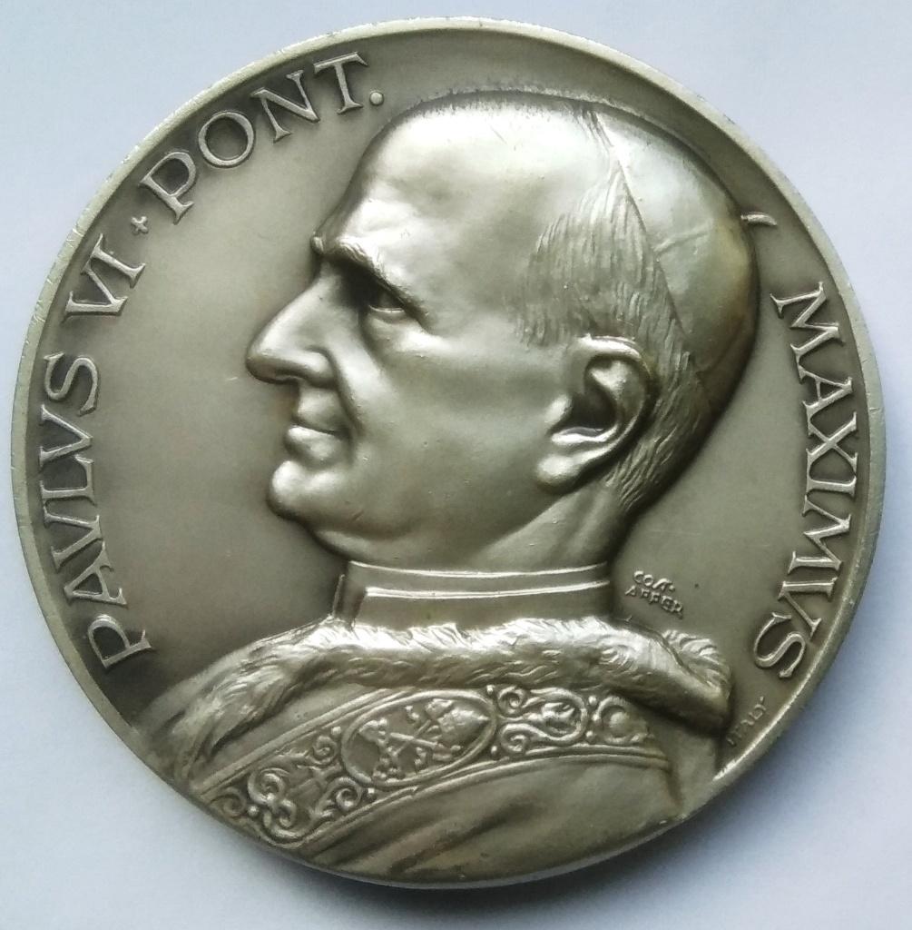 medaille paus paulus 6 pont maximus - maria SS di pompei, Ophalen of Verzenden, Overige materialen