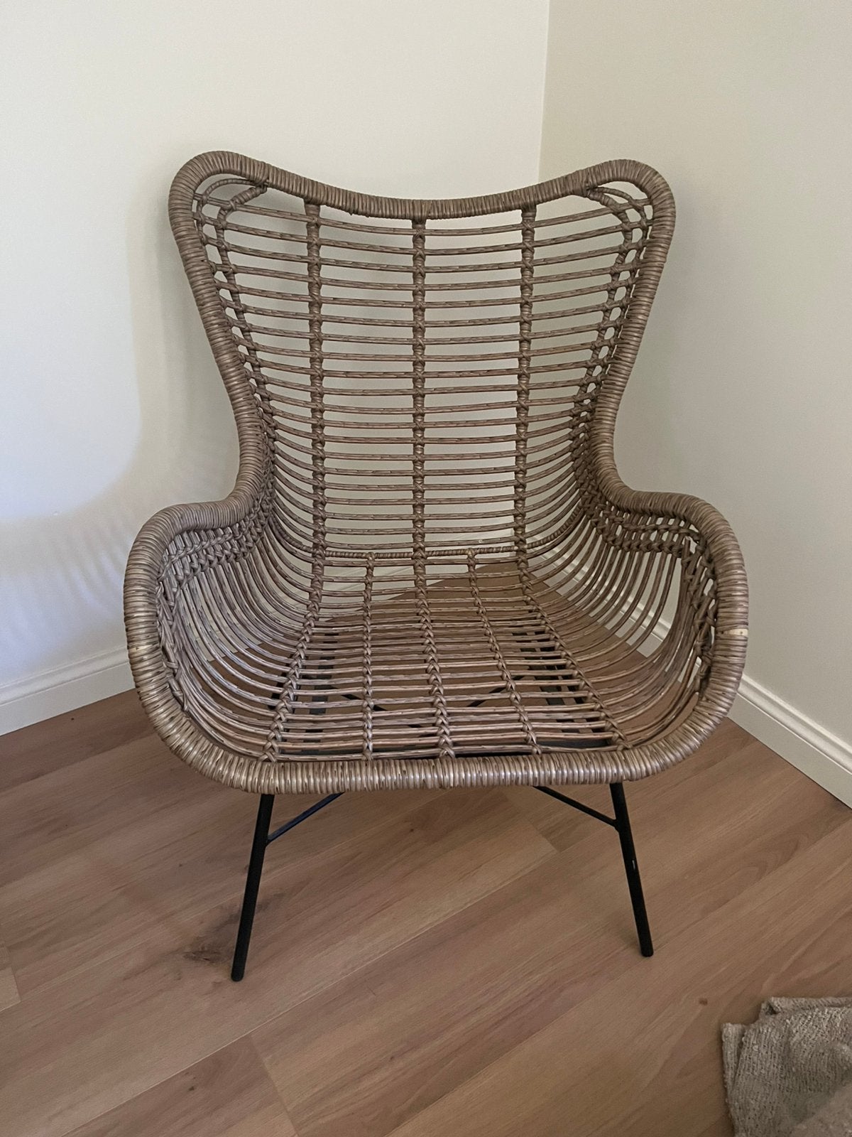 Rotan stoel, Huis en Inrichting, Ophalen, Zo goed als nieuw, Kunststof