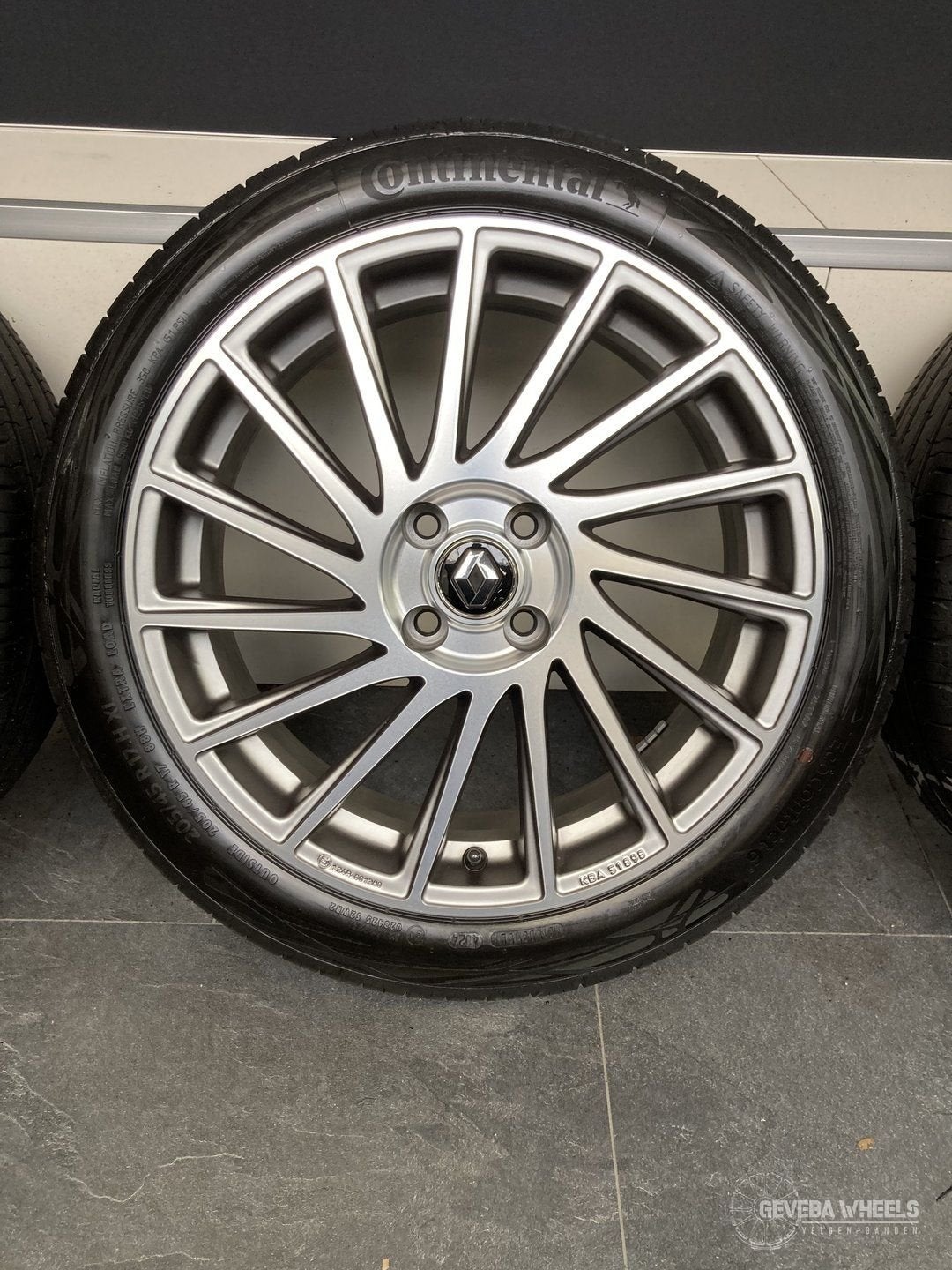 17''  Renault Clio V sport velgen + banden 4x100 205/45/17, Pneus et Jantes, Véhicule de tourisme, Pneus été, -
