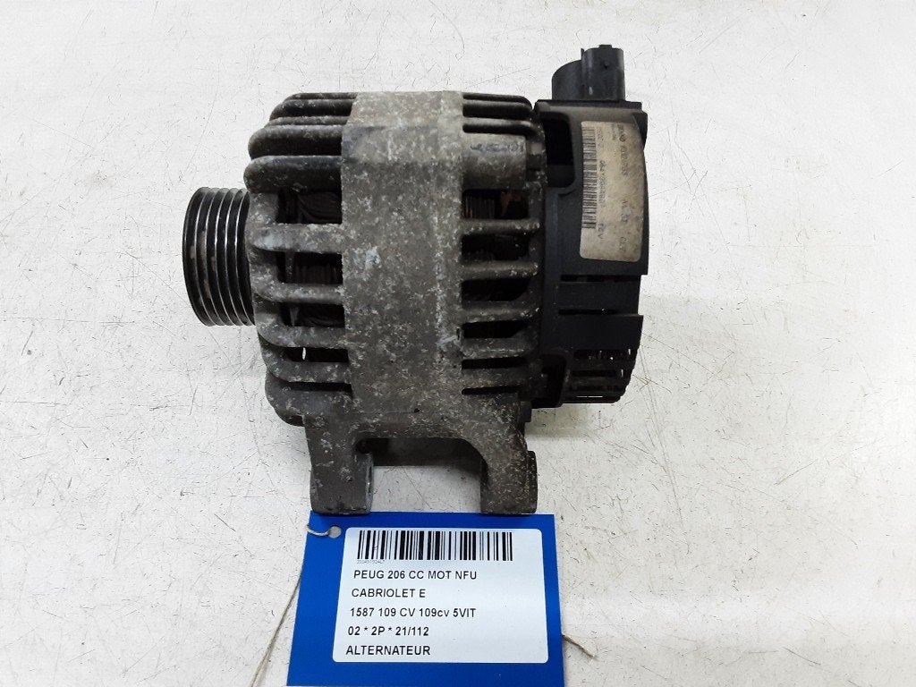 ALTERNATEUR Peugeot 206 CC (2D) (9641398480), Utilisé, Peugeot