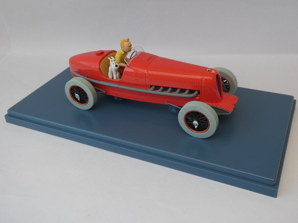 Kuifje Auto schaal 1/24 - LE BOLIDE ROUGE, Ophalen, Auto, Overige merken