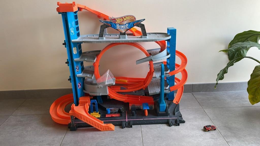 Hot Wheels City Ultimate garage, Kinderen en Baby's, Ophalen, Hot Wheels, Met looping, Racebaan