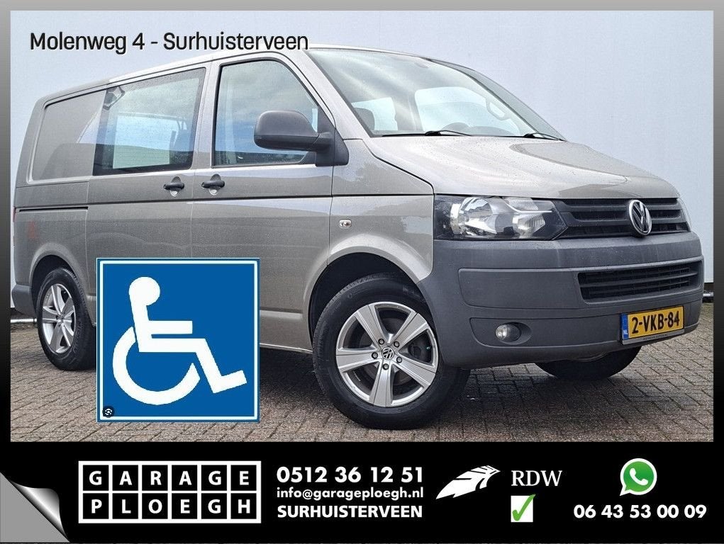 Volkswagen Transporter 2.0 TDI L1H1 Rolstoelbus 3+1 Rolstoel, Auto's, Automaat, Electronic Stability Program (ESP), Bedrijf, Diesel