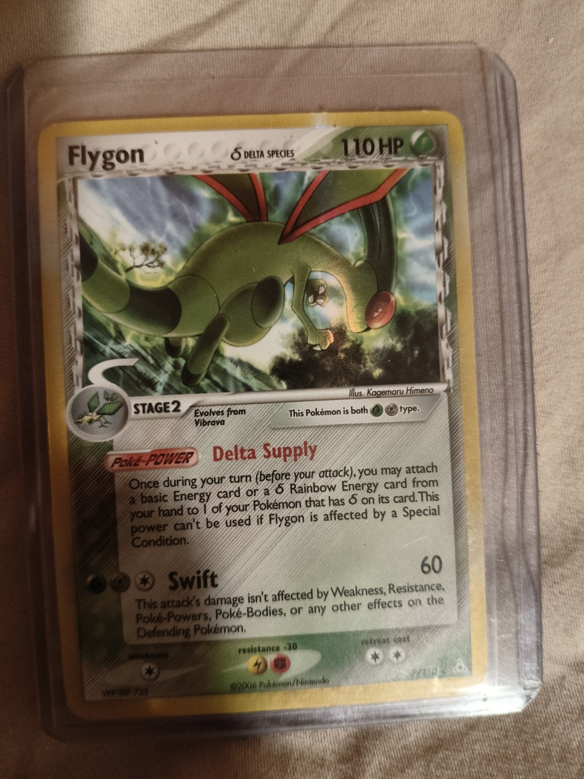 Flygon Pokemon kaart, Ophalen, Gebruikt, Losse kaart, Foil