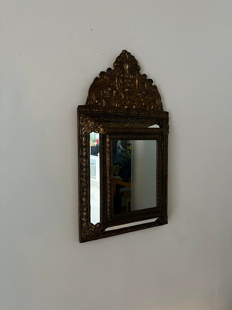 vintage spiegel met borsteltjes compleet, Ophalen of Verzenden