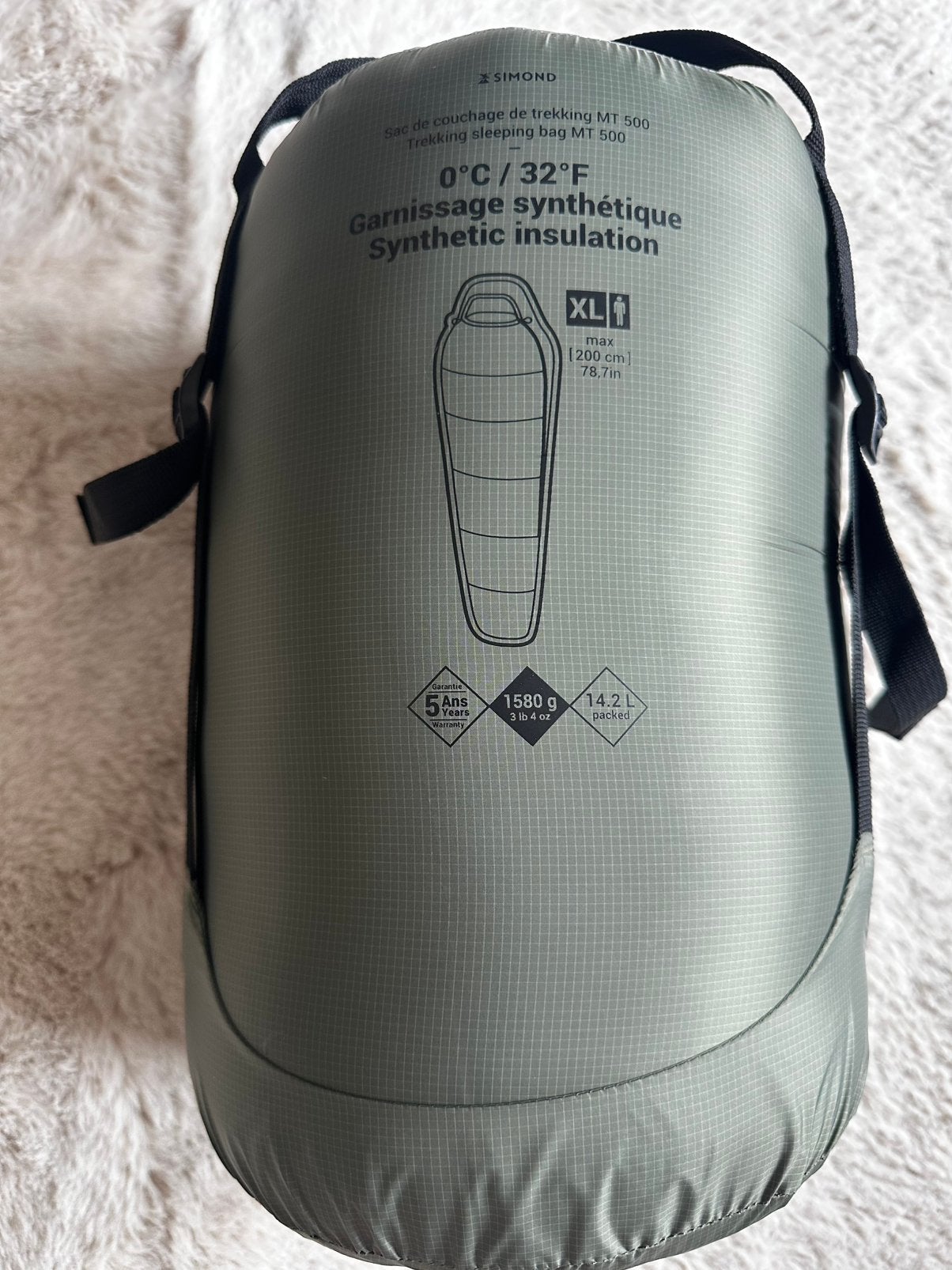 Sac de couchage Decathlon Simond MT500 neuf, Caravans en Kamperen, Slaapzakken, Ophalen, Nieuw