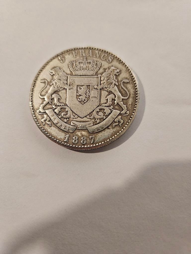 Reproductie 5 Francs Congo Leopold II, Postzegels en Munten, Munten | België, Ophalen