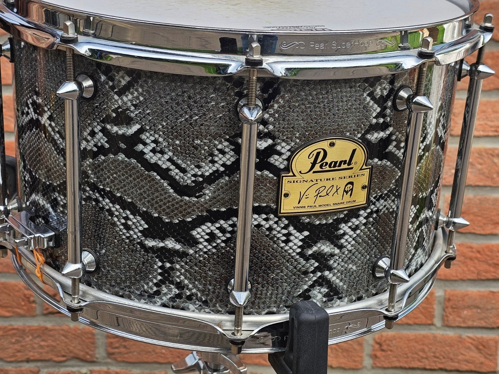Paul Vinnie Signature Pearl Collector Pro snaredrum, Muziek en Instrumenten, Ophalen of Verzenden, Zo goed als nieuw, Pearl