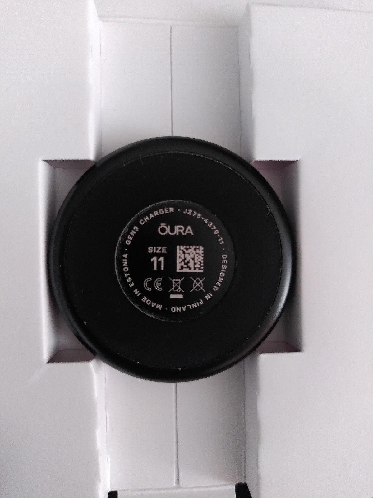 Chargeur pour bague connectée Oura Ring size 11, Ophalen, Oura, Gen 3 size 11, Zo goed als nieuw