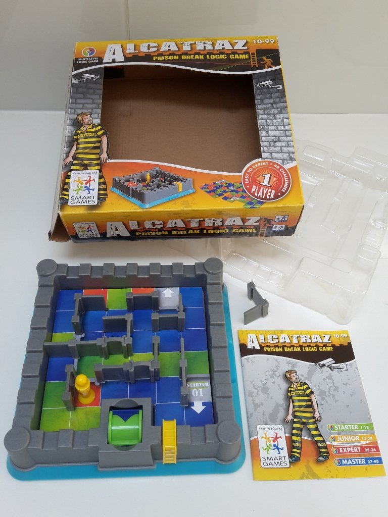 Solo spel Alcatraz, Smart Games, 10+, + 1 gratis promo, Een of twee spelers, Ophalen of Verzenden, Zo goed als nieuw, Smart Games