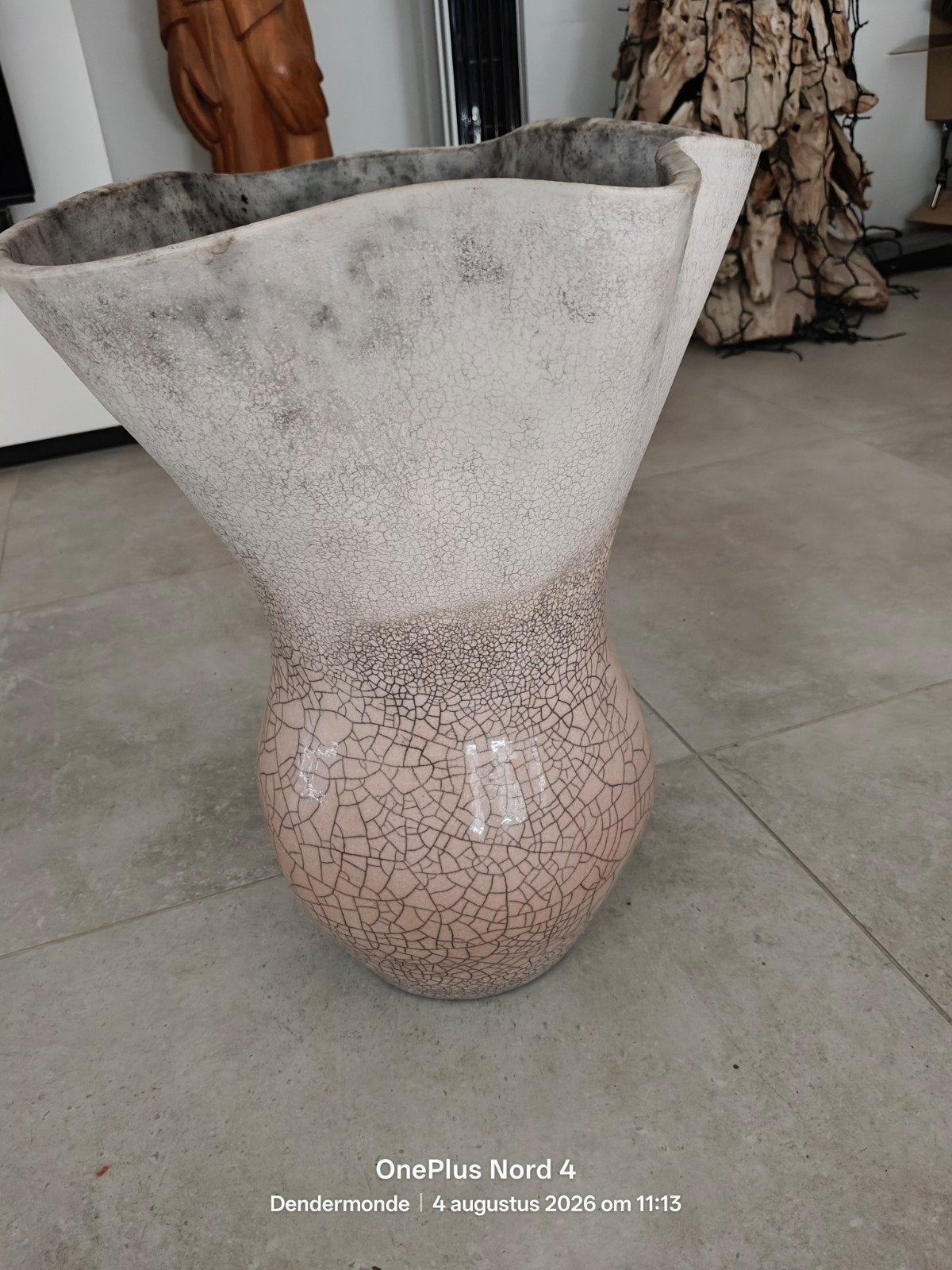 bloempot, Ophalen, Rond, Zo goed als nieuw, Minder dan 25 cm