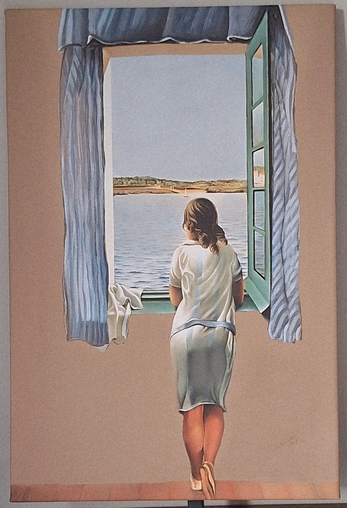 Canvas schilderij Dali, Antiek en Kunst, Kunst | Schilderijen | Modern, Ophalen, Op houten frame, Overige technieken, Figuren