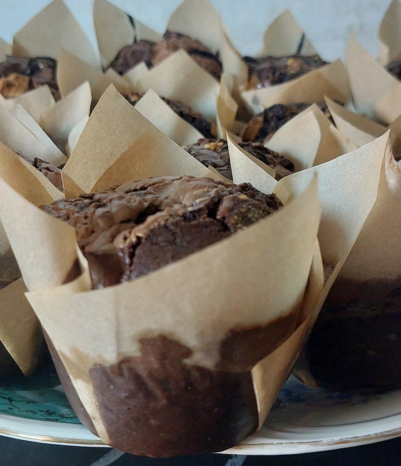 Muffins met 3 soorten chocolade, Ophalen