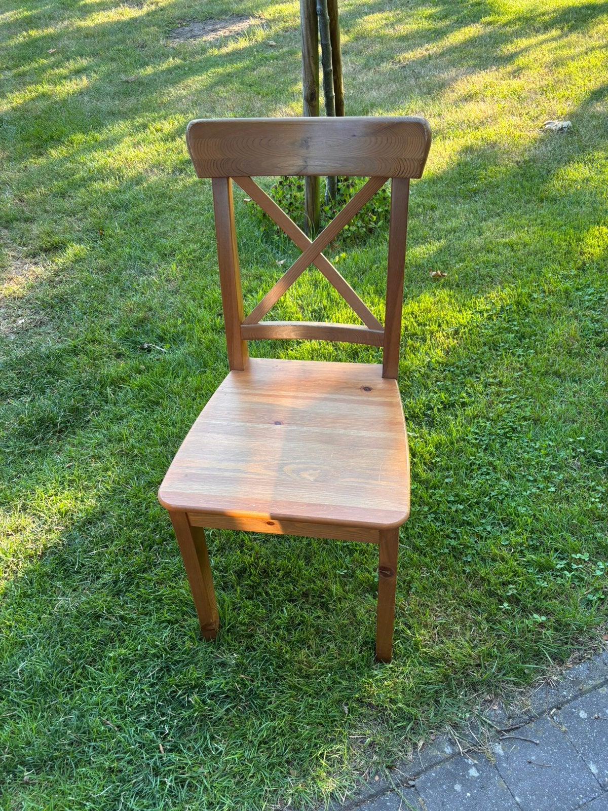 Ikea stoel (4 stuks), Huis en Inrichting, Stoelen, Ophalen, Gebruikt, Bruin, Hout