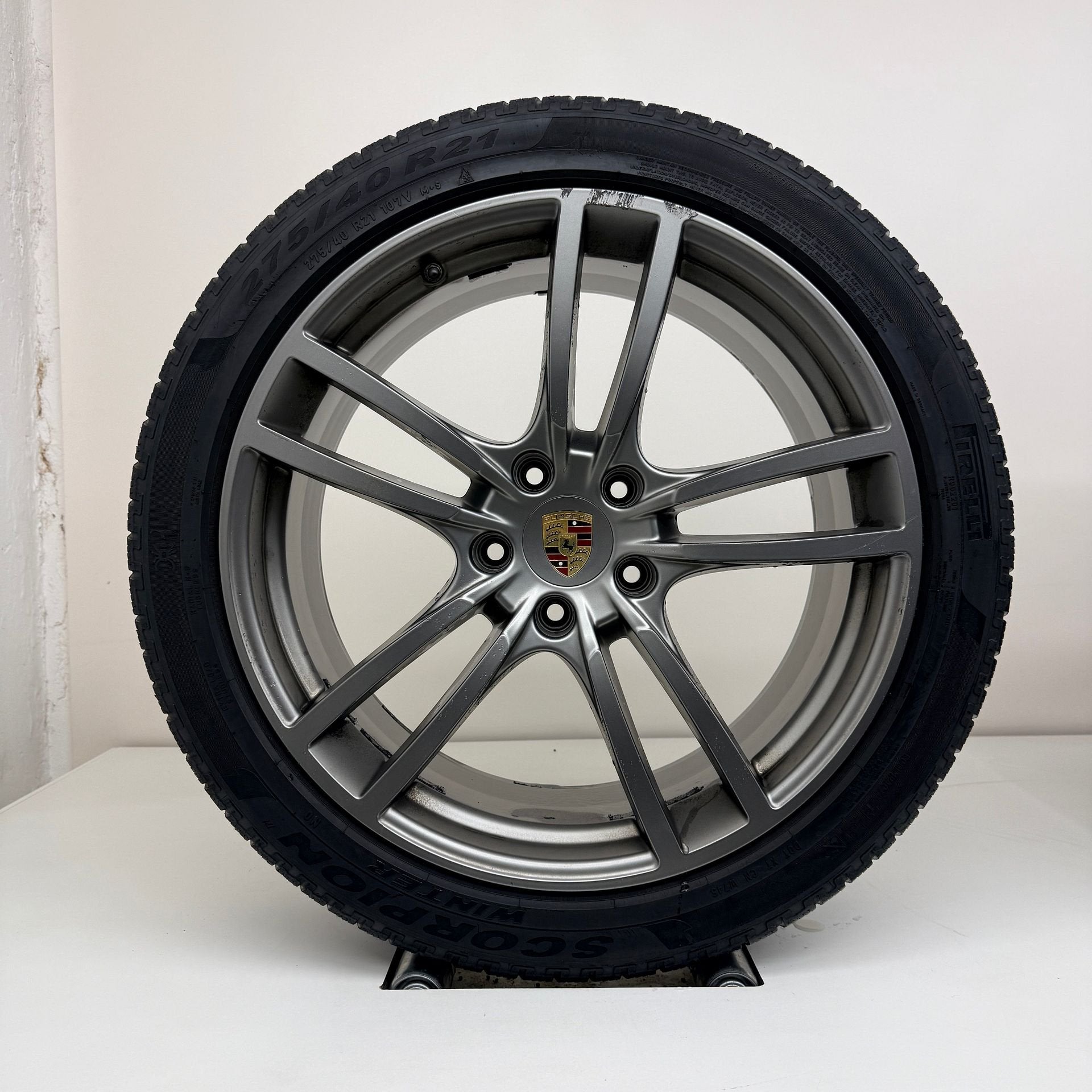 Porsche Cayenne- 21 inch - winterbanden, Gebruikt, Banden en Velgen, 305 mm, Personenwagen
