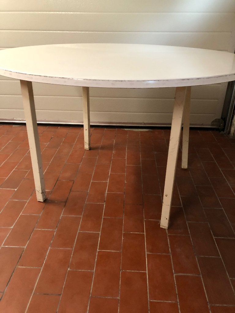 Tuintafel, Jardin & Terrasse, Tables de jardin, Enlèvement, Utilisé, Rond, Plastique