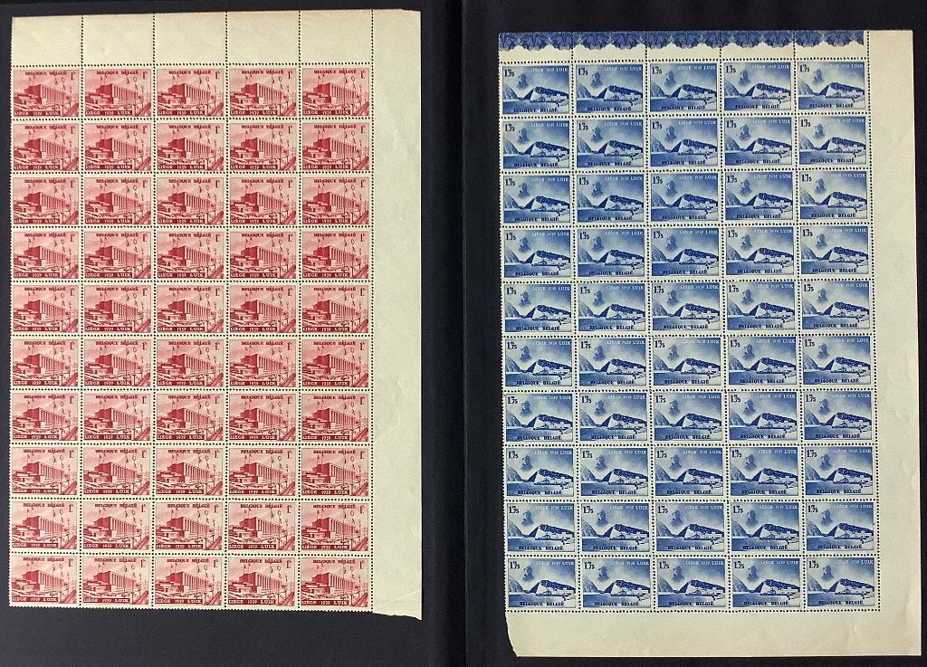 485x50/487x50. 1938. Water te Luik. Postfris. OBP: 400,00 eu, Verzenden, Orginele gom, Zonder stempel, Postfris