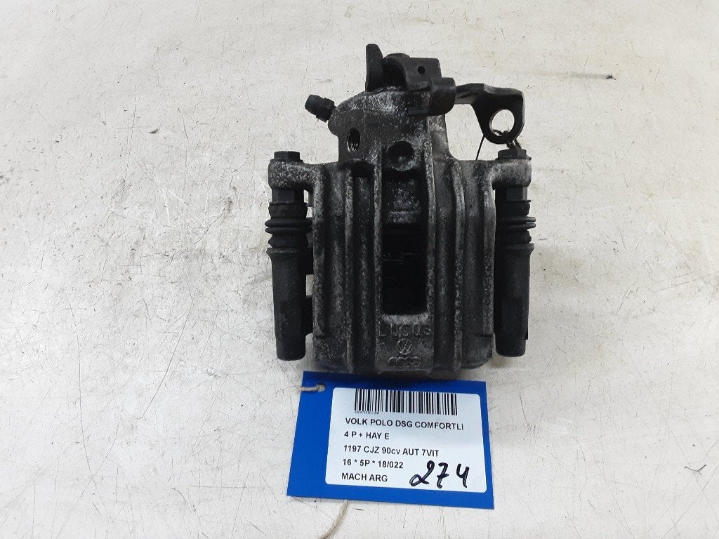ETRIER DE FREIN ARRIÈRE GAUCHE Volkswagen Polo V (6R), Utilisé, Volkswagen