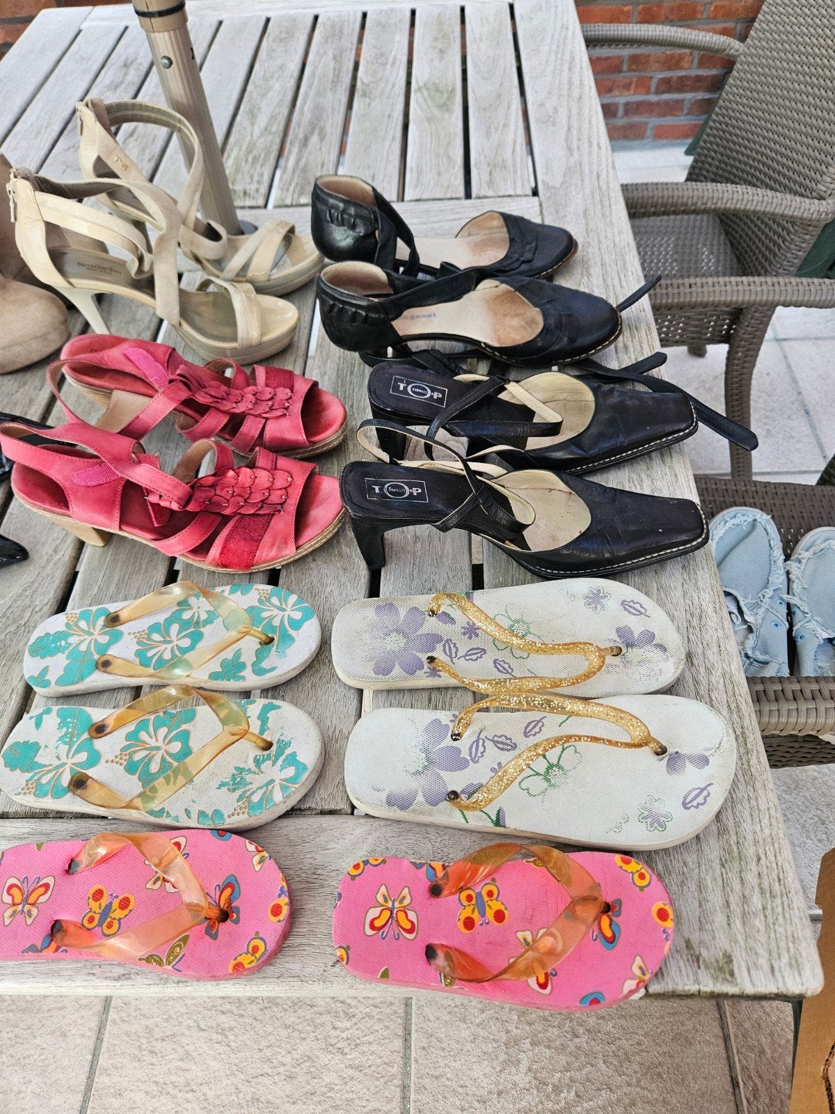 schoenen, Enlèvement, Porté