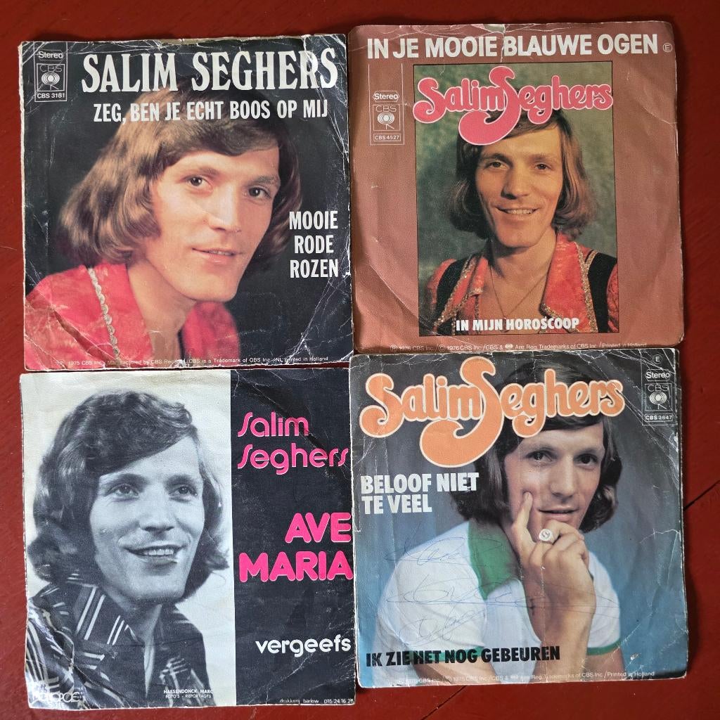 SINGLES SALIM SEGHERS TE KOOP, Cd's en Dvd's, Gebruikt, 7 inch, Single, Ophalen of Verzenden