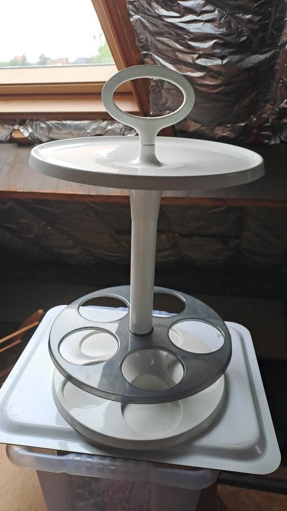 porte bouteille vintage blanc, Enlèvement, Autres matériaux, 50 à 75 cm, 5 à 15 bouteilles