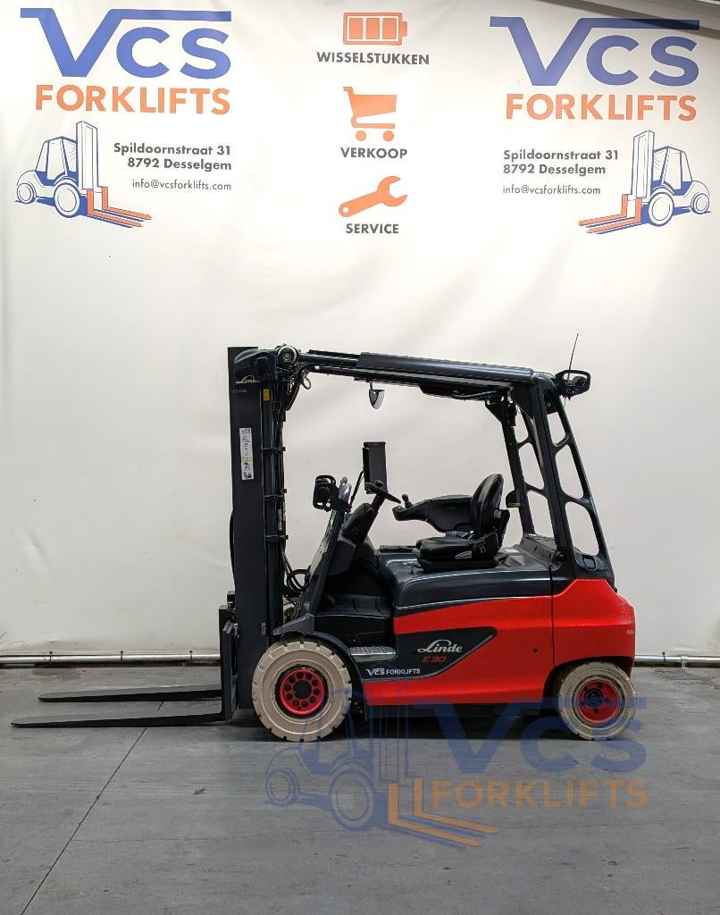 LINDE HEFTRUCK E30 ROADSTAR TRIPLEX 4 ventielen, Ophalen, LINDE, Heftruck, Elektrisch