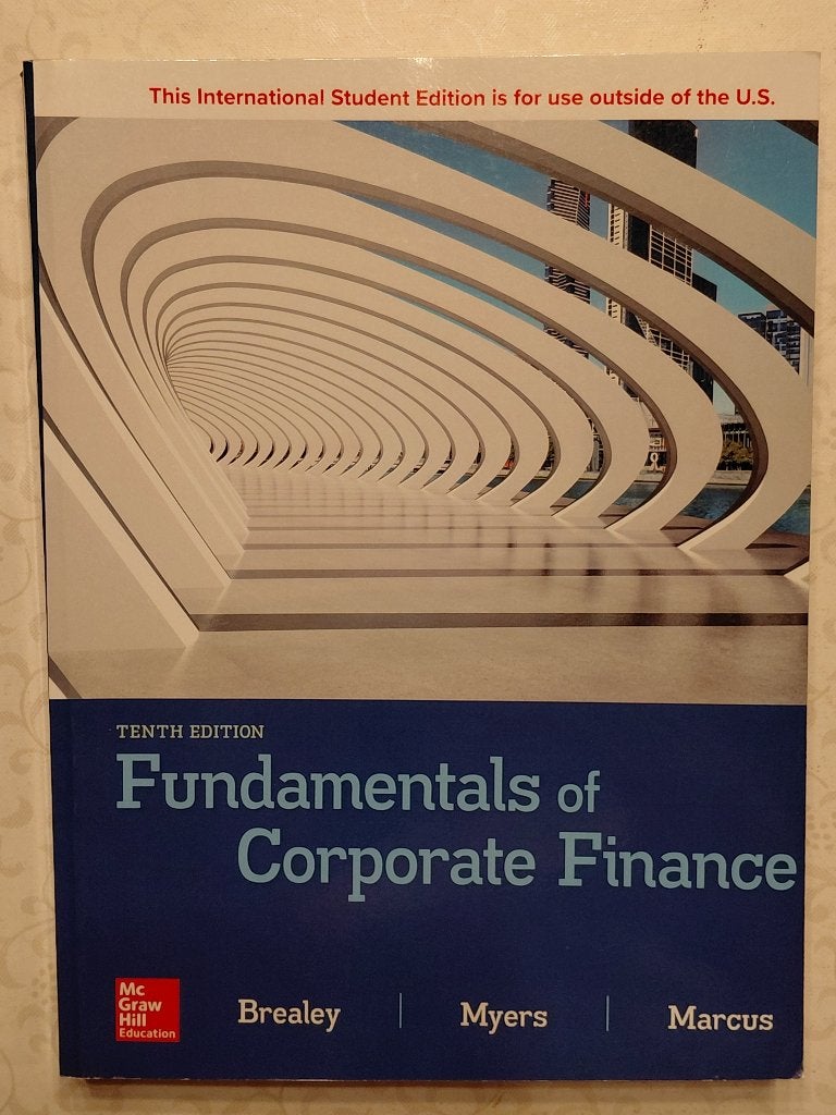Fundamentals of corporate finance (Tenth edition), Boeken, Ophalen of Verzenden, Zo goed als nieuw, Hogeschool, Mc Graw Hill