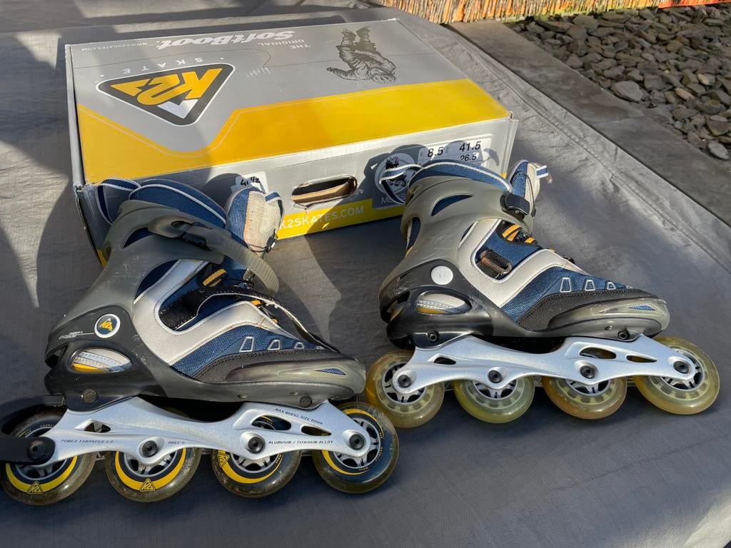 Heren skeelers maat 41,5, Gebruikt, Heren, Inline skates 4 wielen, Ophalen