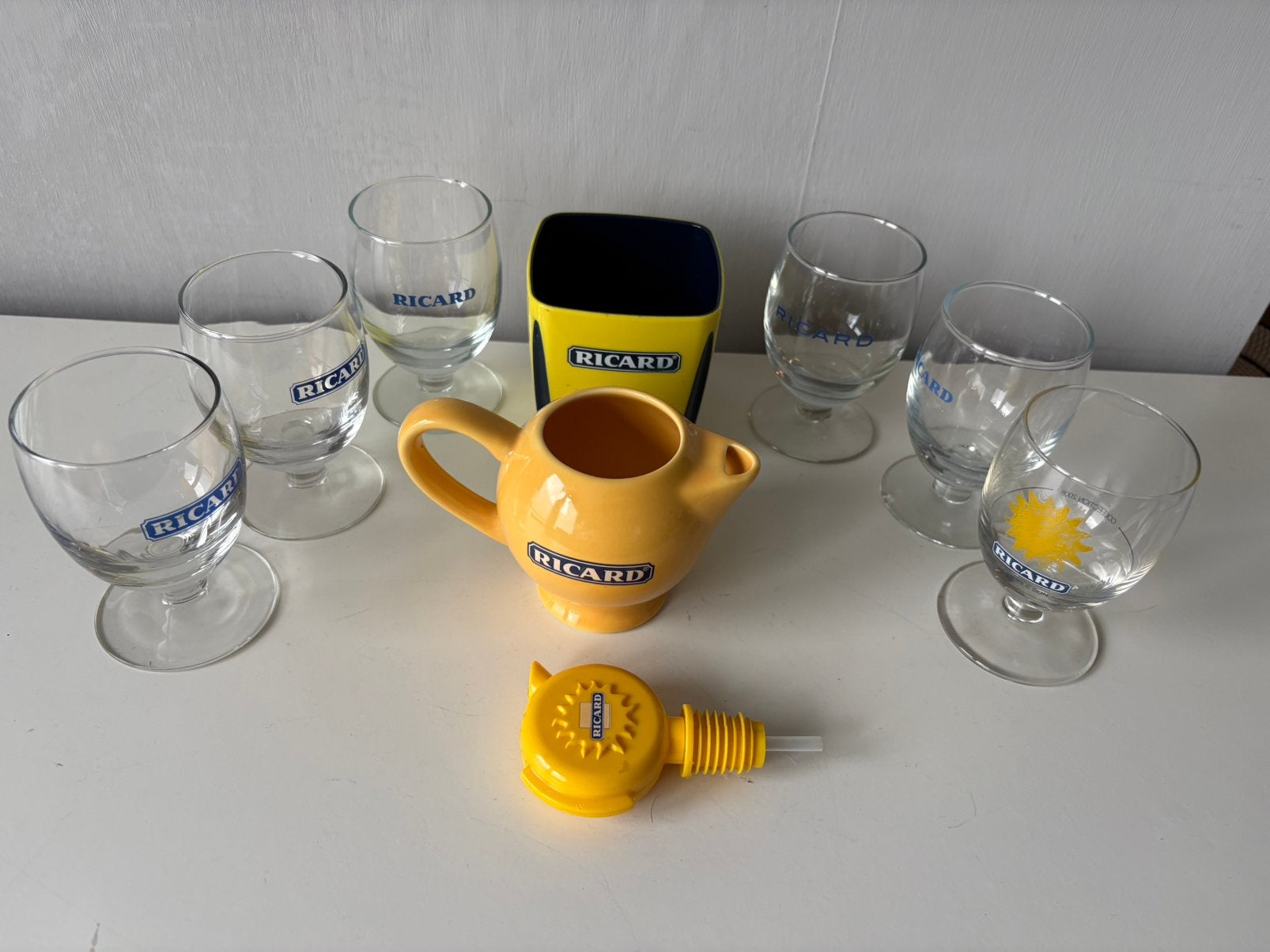 6 RICARD-brillen en accessoires, Verzamelen, Glas en Drinkglazen, Ophalen of Verzenden, Zo goed als nieuw